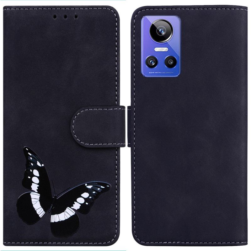 Capa Folio Para Realme GT Neo 3 Padrão Borboleta