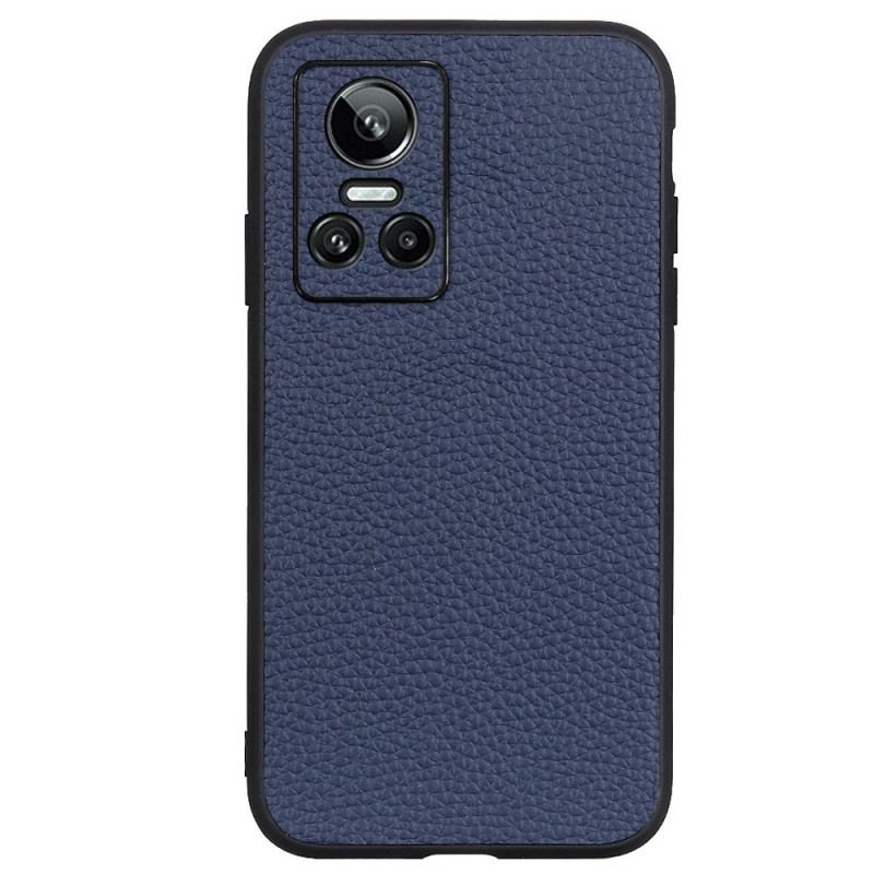 Capa Para Realme GT Neo 3 Couro Genuíno Textura Lichia