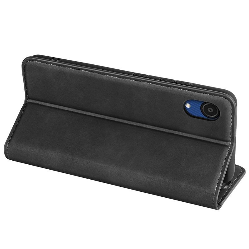 Capa De Celular Para Samsung Galaxy A03 Core Flip Design De Toque De Pele