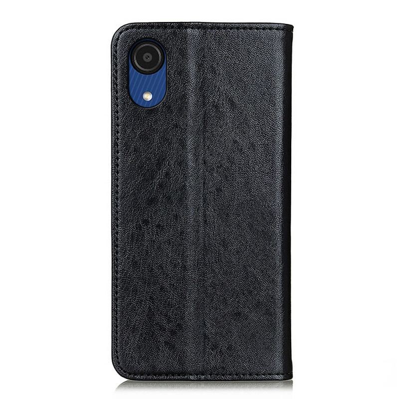 Capa De Celular Para Samsung Galaxy A03 Core Flip Textura De Couro