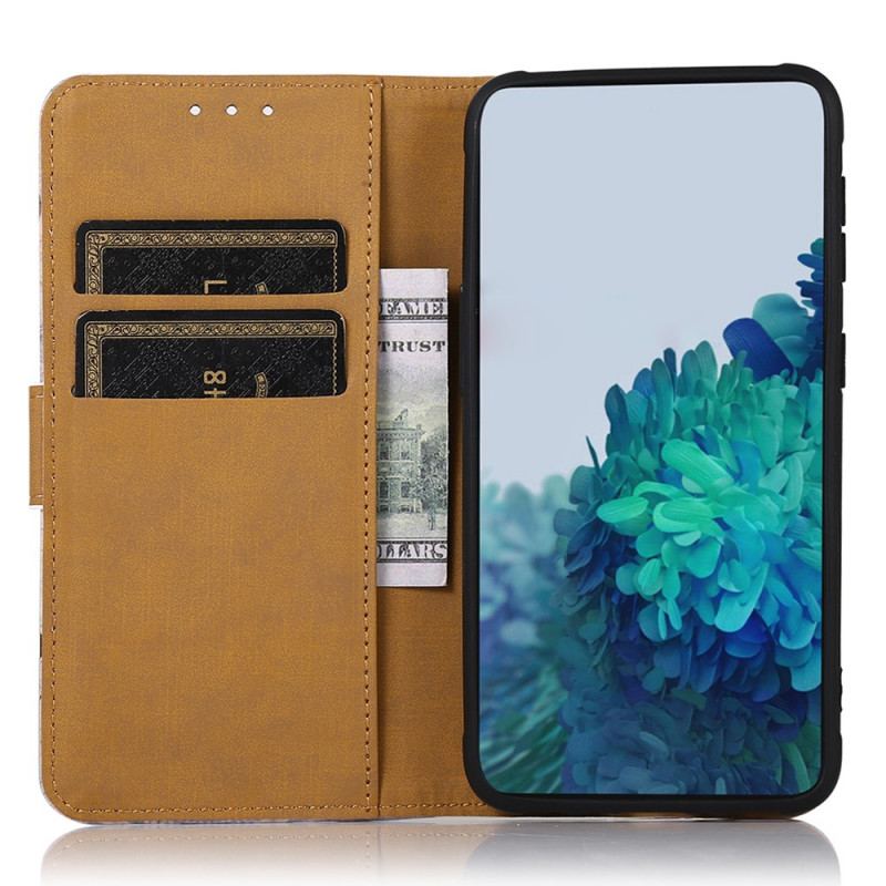 Capa De Couro Para Samsung Galaxy A03 Core Árvore Florida