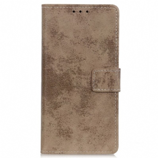 Capa De Couro Para Samsung Galaxy A03 Core Efeito Couro Vintage