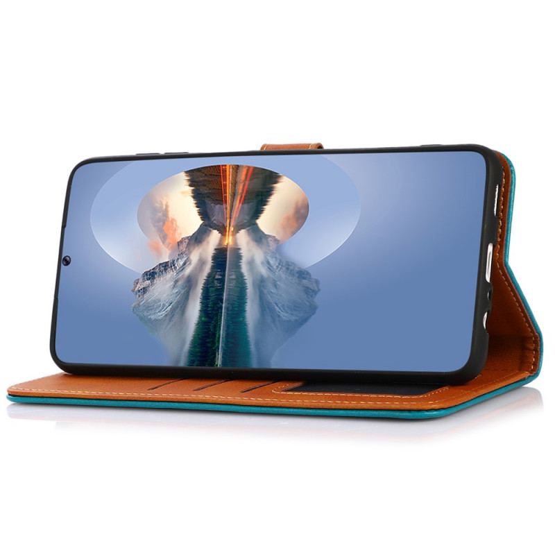 Capa De Couro Para Samsung Galaxy A03 Core Couro Falso Com Alça Khazneh