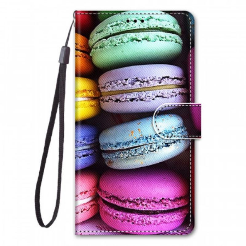 Capa De Couro Para Samsung Galaxy A03 Core Macarons