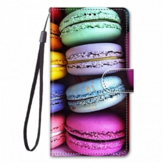 Capa De Couro Para Samsung Galaxy A03 Core Macarons