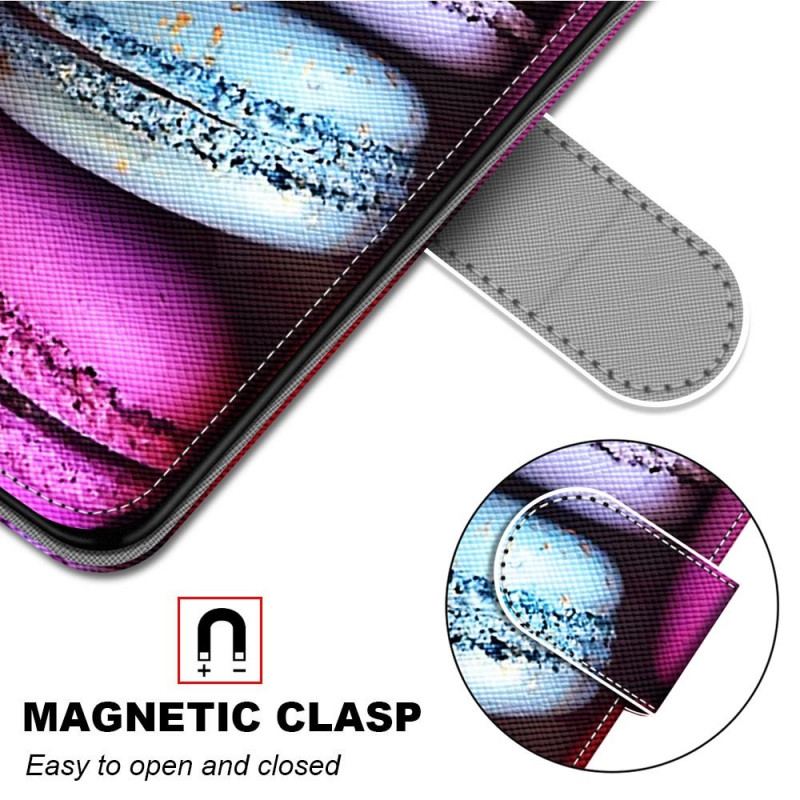 Capa De Couro Para Samsung Galaxy A03 Core Macarons