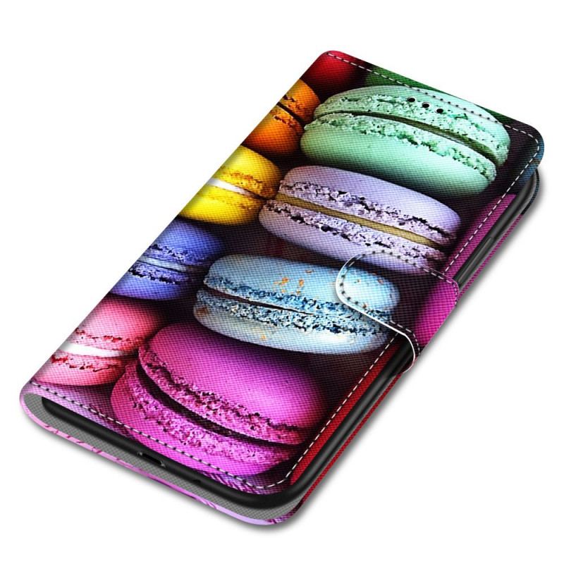 Capa De Couro Para Samsung Galaxy A03 Core Macarons