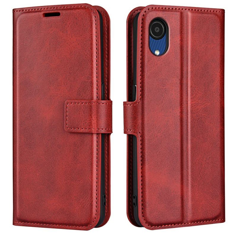 Capa Em Pele Para Samsung Galaxy A03 Core Couro Sintético Retrô