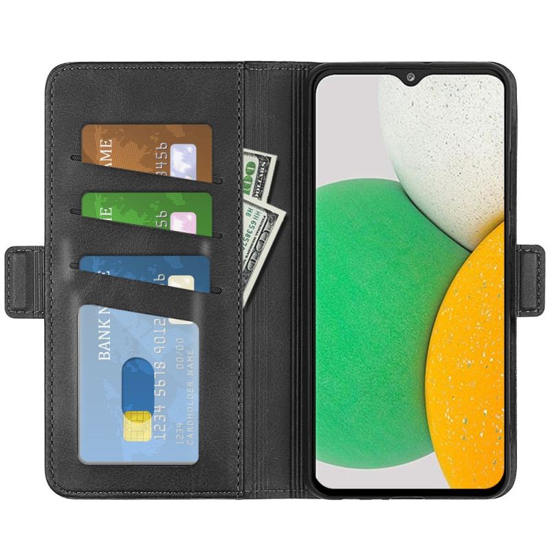 Capa Flip Para Samsung Galaxy A03 Core De Couro Aba Dupla