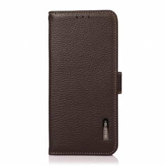 Capa Flip Para Samsung Galaxy A03 Core Couro De Lichia Khazneh Rfid