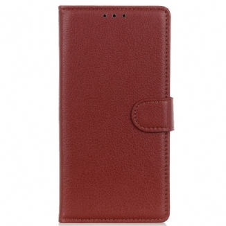 Capa Flip Para Samsung Galaxy A03 Core Couro Lichia Tradicional