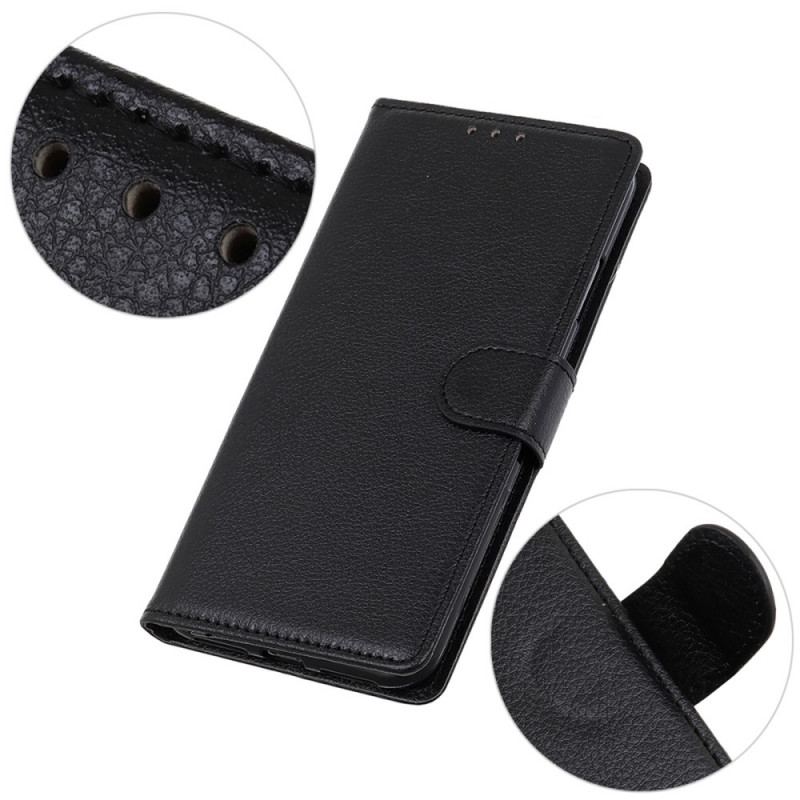 Capa Flip Para Samsung Galaxy A03 Core Couro Lichia Tradicional