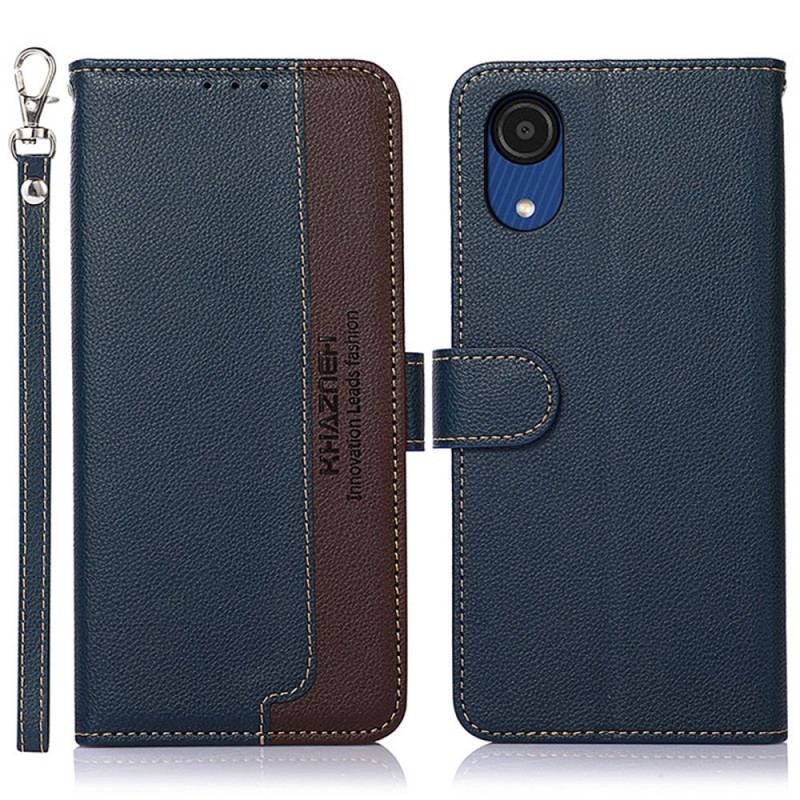 Capa Flip Para Samsung Galaxy A03 Core Estilo Lichia Rfid Khazneh