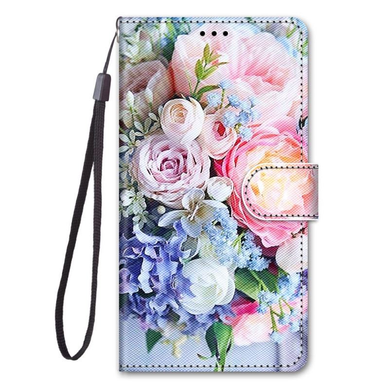 Capa Flip Para Samsung Galaxy A03 Core Maravilha Floral