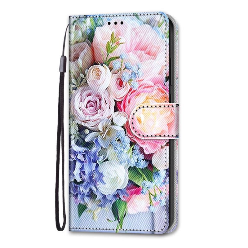 Capa Flip Para Samsung Galaxy A03 Core Maravilha Floral