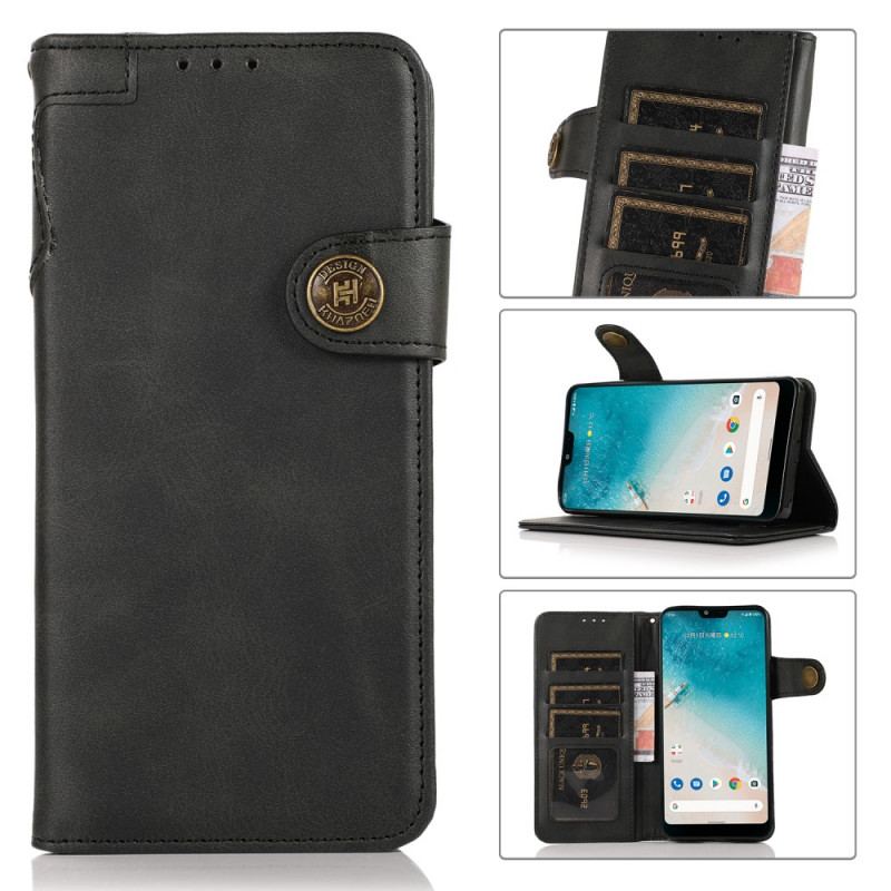 Capa Folio Para Samsung Galaxy A03 Core Botão Magnético Khazneh