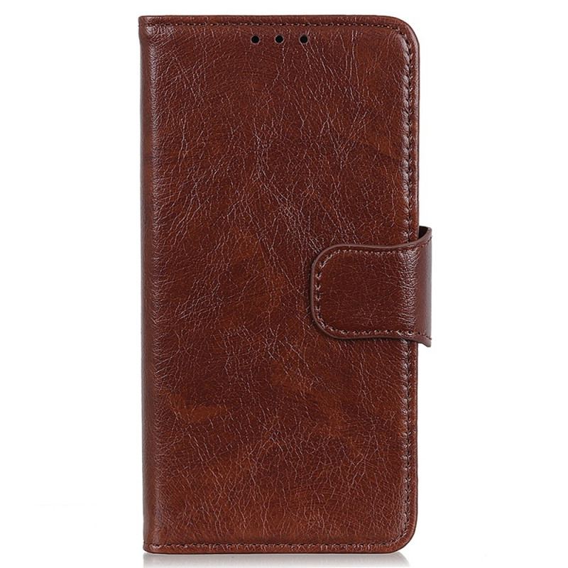 Capa Folio Para Samsung Galaxy A03 Core Couro Napa Rachado