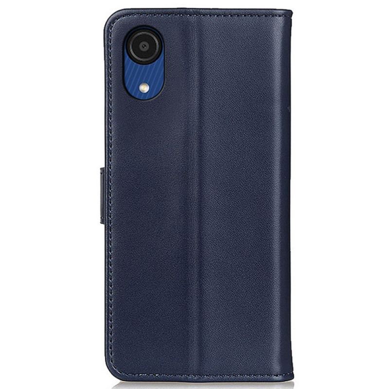 Capa Folio Para Samsung Galaxy A03 Core Couro Sintético Liso