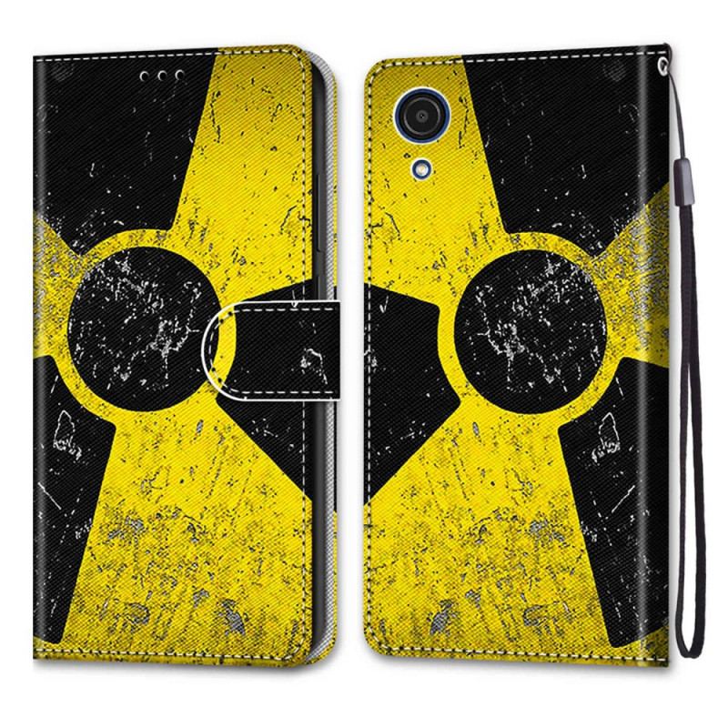 Capa Folio Para Samsung Galaxy A03 Core Perigo