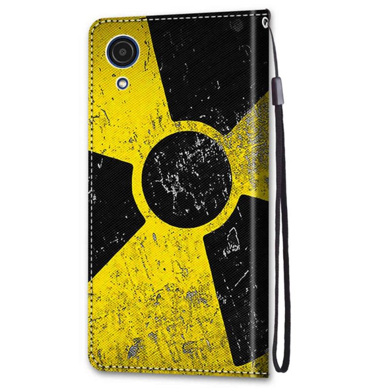 Capa Folio Para Samsung Galaxy A03 Core Perigo