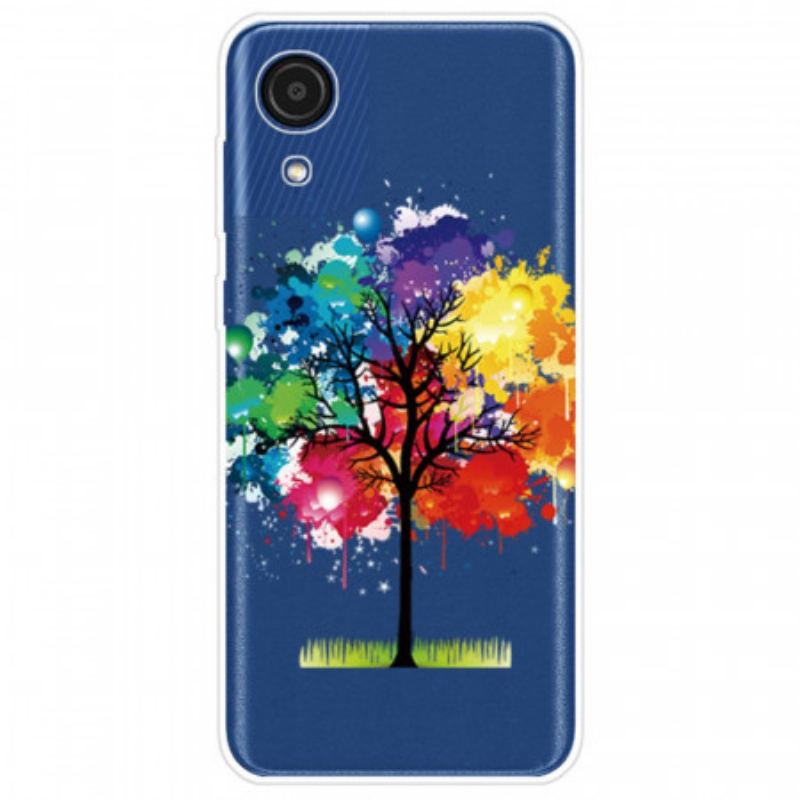 Capa Para Samsung Galaxy A03 Core Árvore Aquarela Perfeita