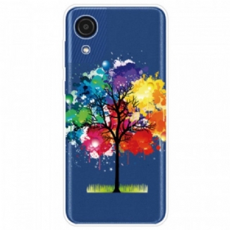 Capa Para Samsung Galaxy A03 Core Árvore Aquarela Perfeita