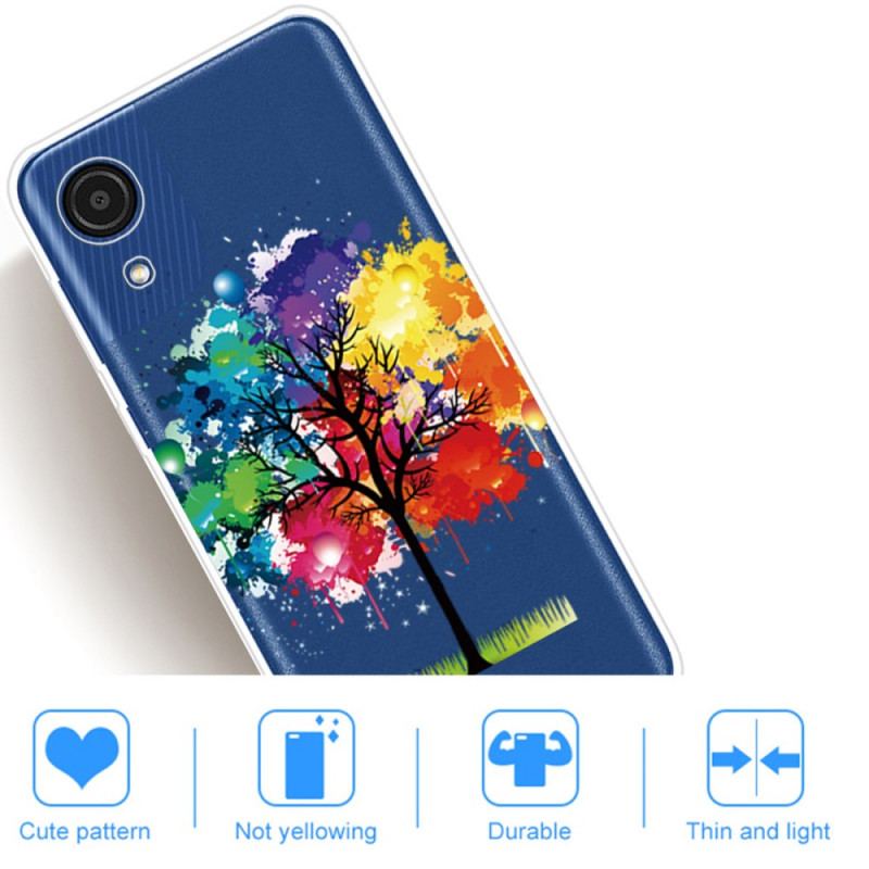 Capa Para Samsung Galaxy A03 Core Árvore Aquarela Perfeita