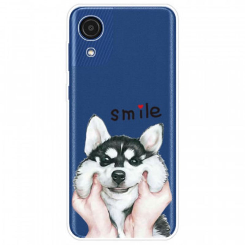 Capa Para Samsung Galaxy A03 Core Cachorro Sorridente