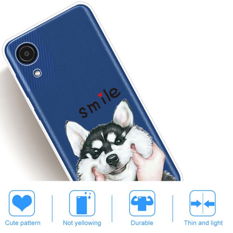 Capa Para Samsung Galaxy A03 Core Cachorro Sorridente