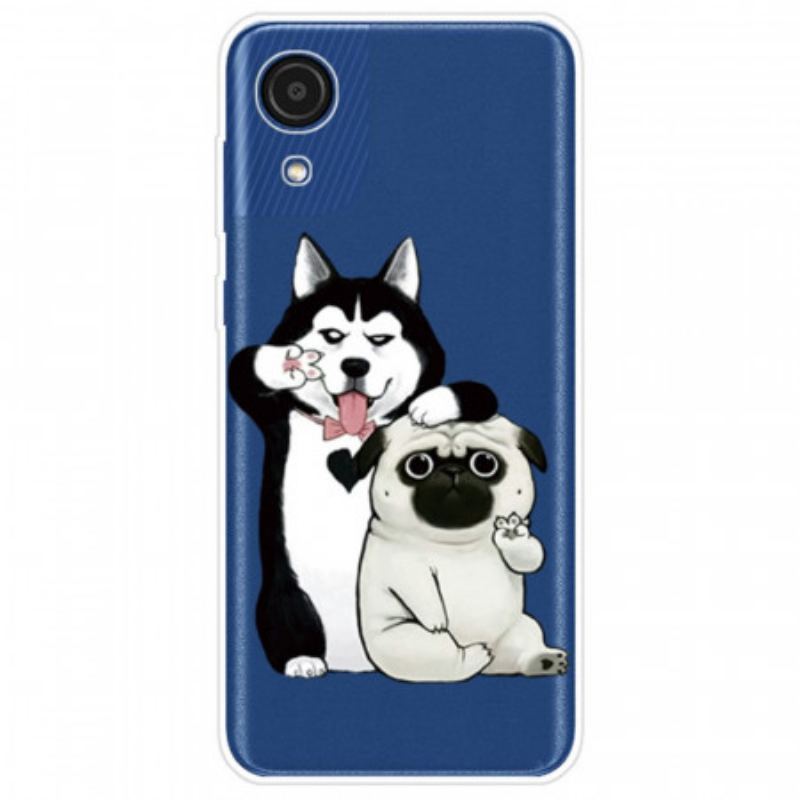 Capa Para Samsung Galaxy A03 Core Cachorros Engraçados