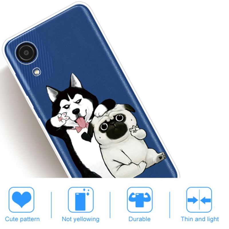 Capa Para Samsung Galaxy A03 Core Cachorros Engraçados