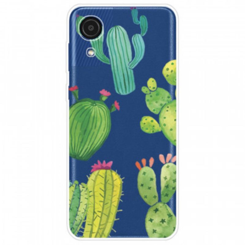 Capa Para Samsung Galaxy A03 Core Cactos Aquarela