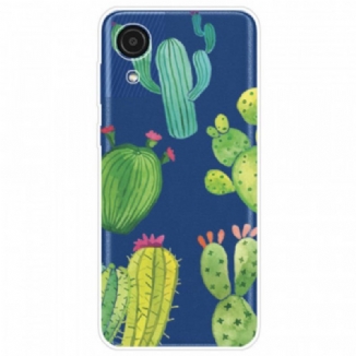 Capa Para Samsung Galaxy A03 Core Cactos Aquarela