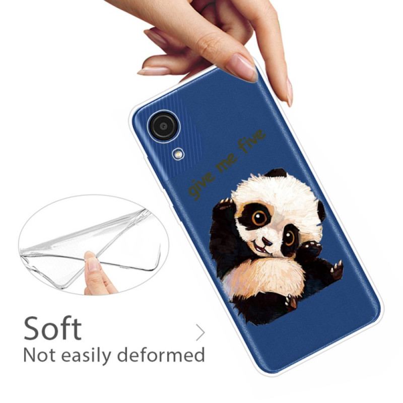 Capa Para Samsung Galaxy A03 Core Panda Me Dê Cinco