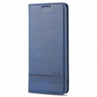 Capa De Celular Para Oppo Reno 6 5G Flip Estilo De Couro Azns