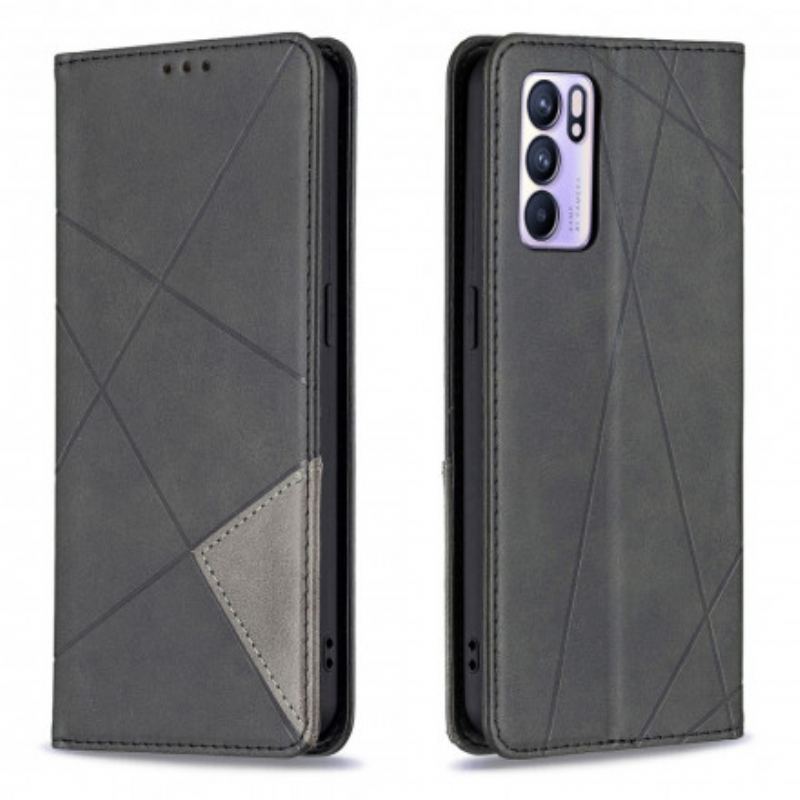 Capa De Celular Para Oppo Reno 6 5G Flip Estilo Do Artista