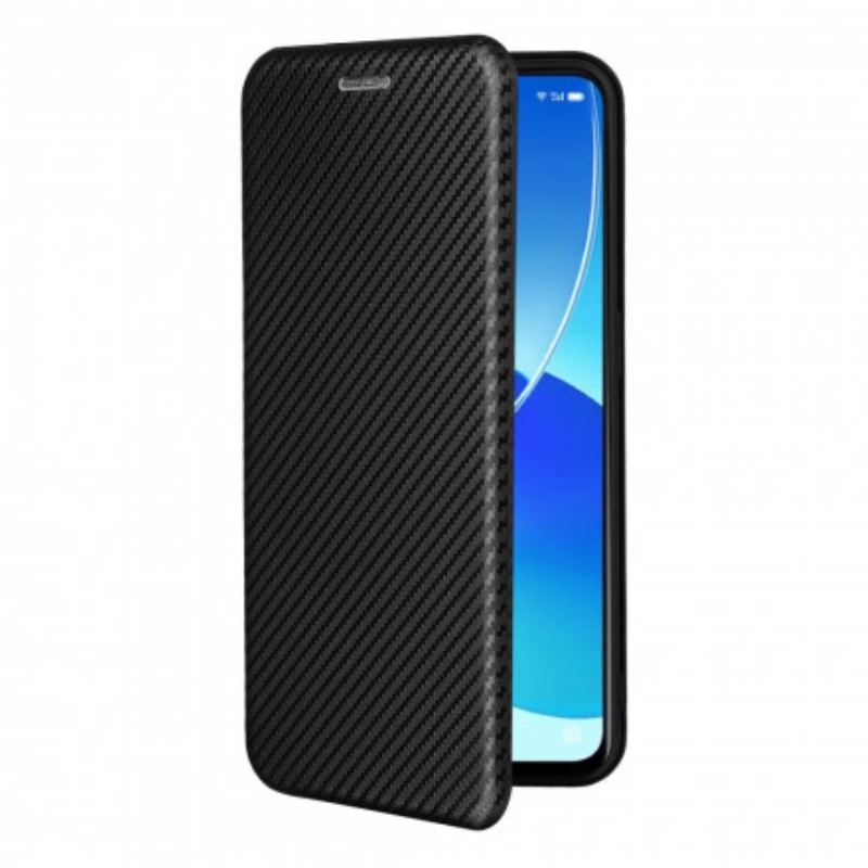 Capa De Celular Para Oppo Reno 6 5G Flip Silicone De Carbono Colorido