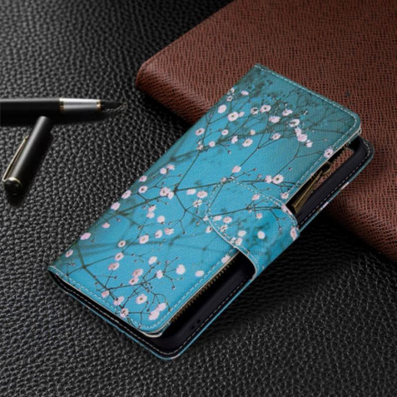 Capa Flip Para Oppo Reno 6 5G Bolso De Árvore Com Zíper