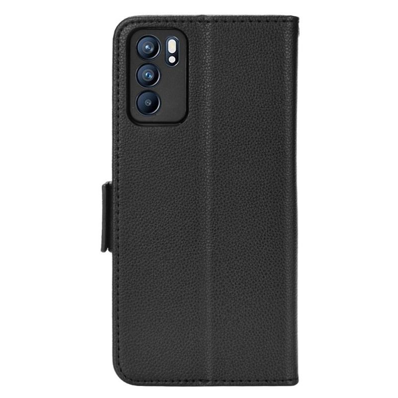 Capa Flip Para Oppo Reno 6 5G De Couro Aba Dupla Novas Cores