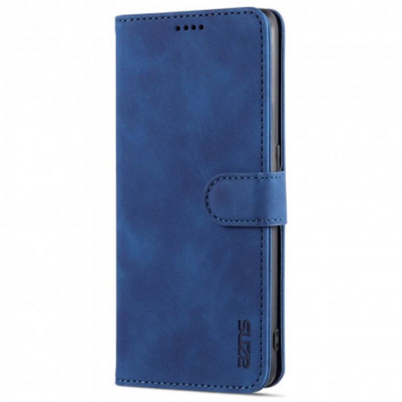 Capa Flip Para Oppo Reno 6 5G Efeito Couro Azns