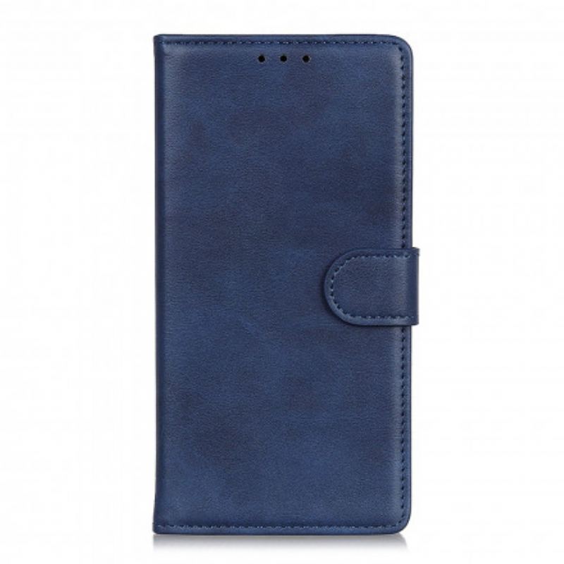 Capa Flip Para Oppo Reno 6 5G Efeito De Couro Fosco Retrô