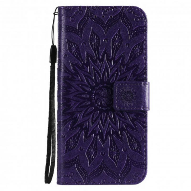 Capa Flip Para Oppo Reno 6 5G Flor Do Sol