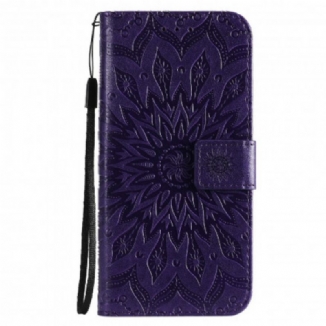 Capa Flip Para Oppo Reno 6 5G Flor Do Sol