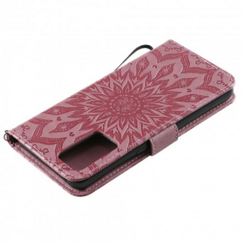 Capa Flip Para Oppo Reno 6 5G Flor Do Sol