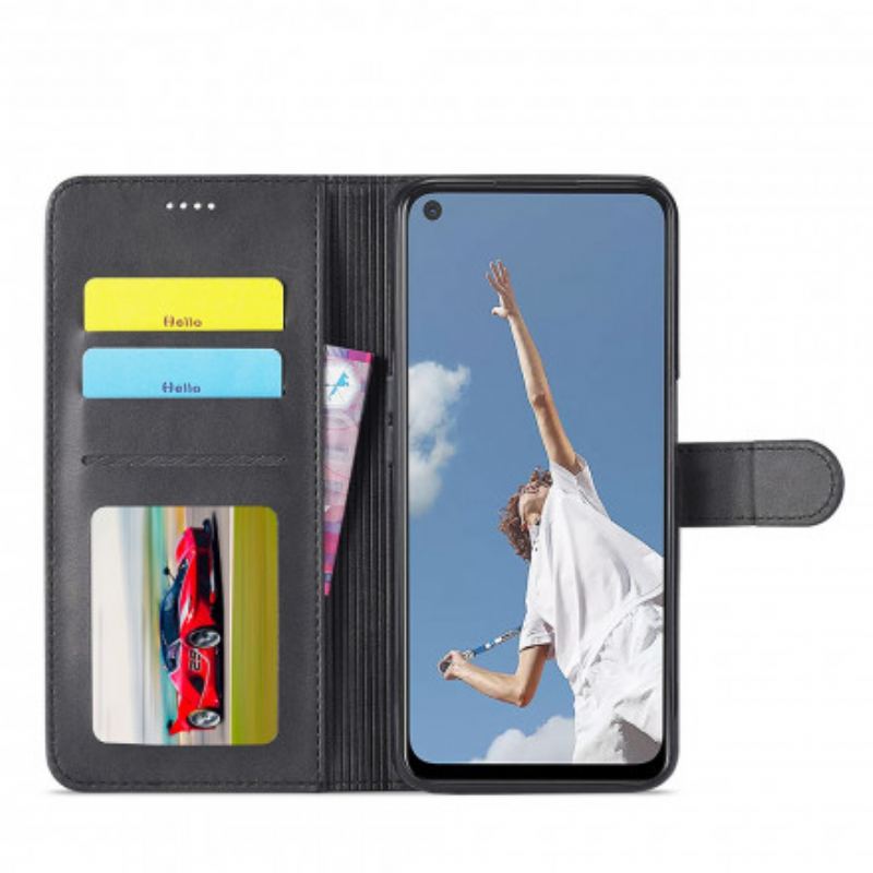 Capa Flip Para Oppo Reno 6 5G Lc.imeeke Efeito Couro