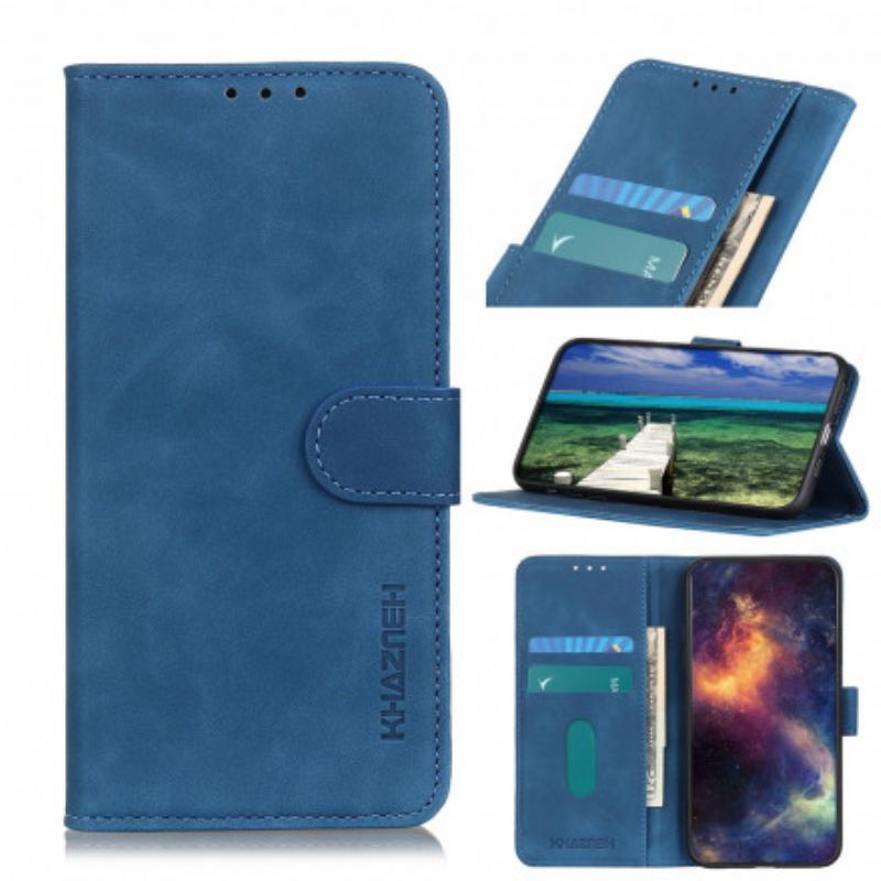 Capa Folio Para Oppo Reno 6 5G Efeito Couro Vintage Khazneh