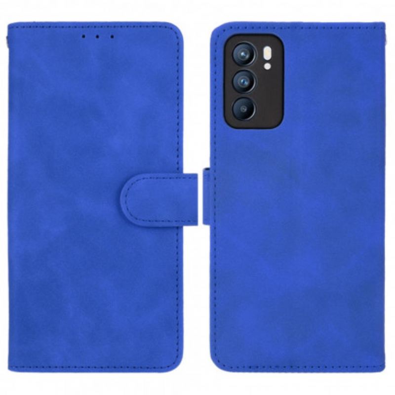 Capa Folio Para Oppo Reno 6 5G Toque De Pele