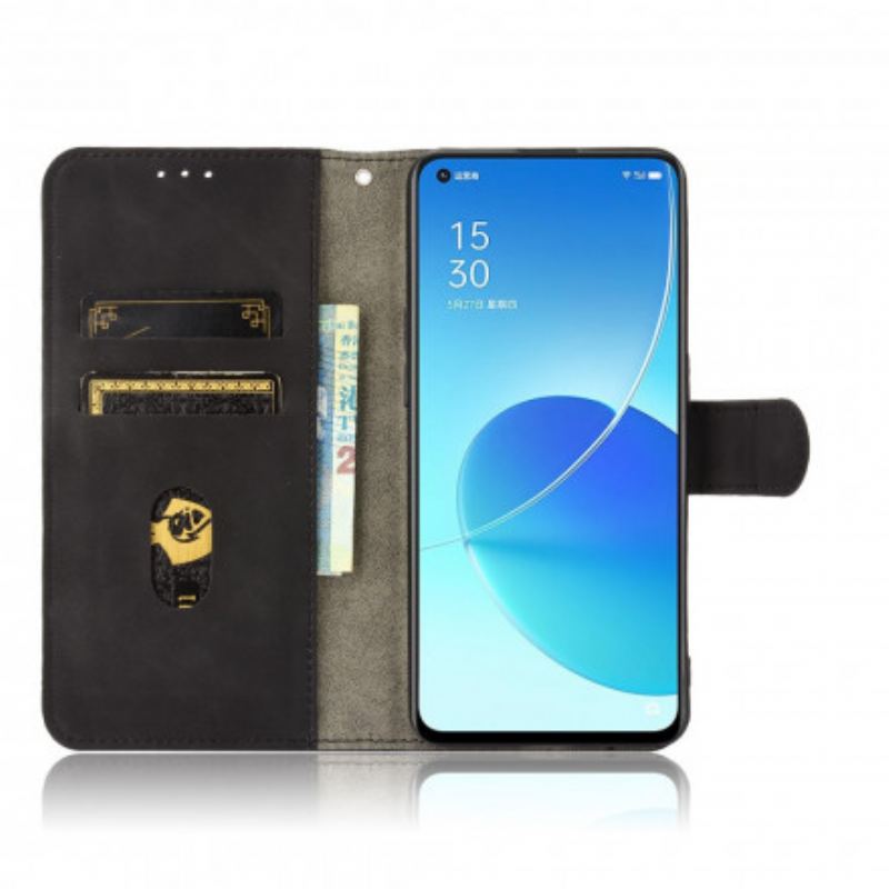 Capa Folio Para Oppo Reno 6 5G Toque De Pele