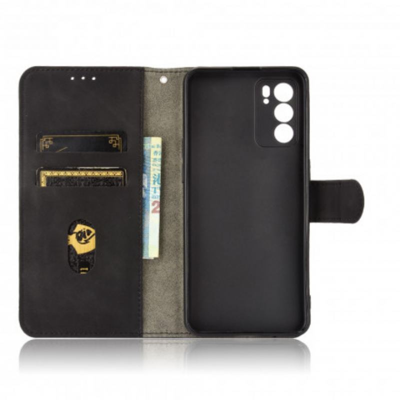 Capa Folio Para Oppo Reno 6 5G Toque De Pele