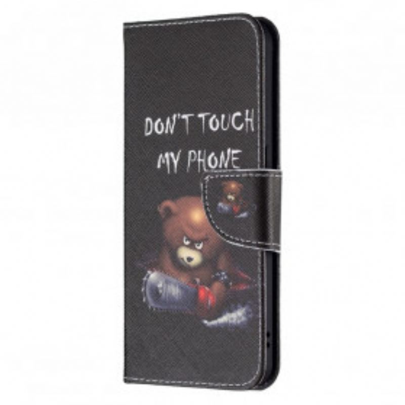 Capa Folio Para Oppo Reno 6 5G Urso Perigoso